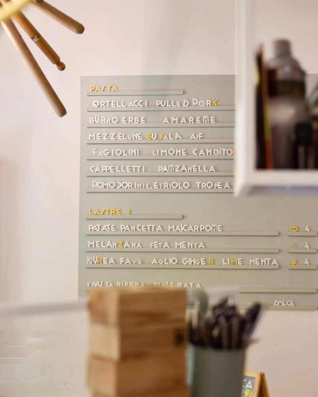 Menu di CARINA - Sfoglia Rina Pasta Bar 