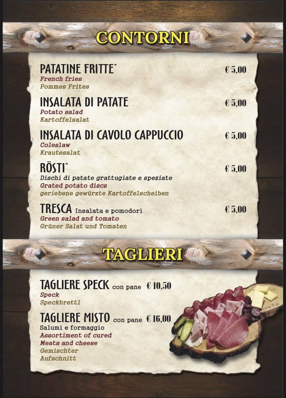 Menu di Dixie Pub 