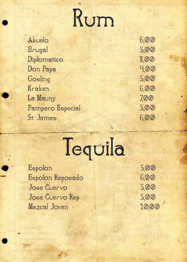 Menu di Eleven Cocktail Bar - American Bar 