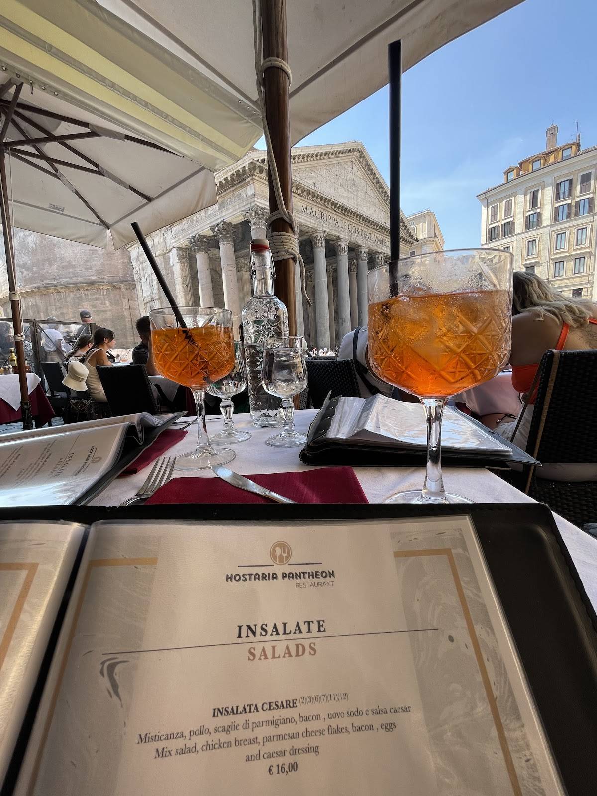 Menu di Hostaria Pantheon 