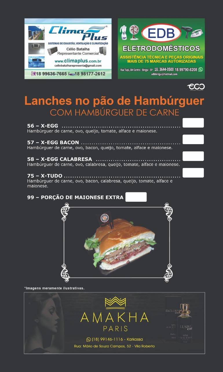 Mané Simpatia Tradicional " o famoso é aqui" cardápio