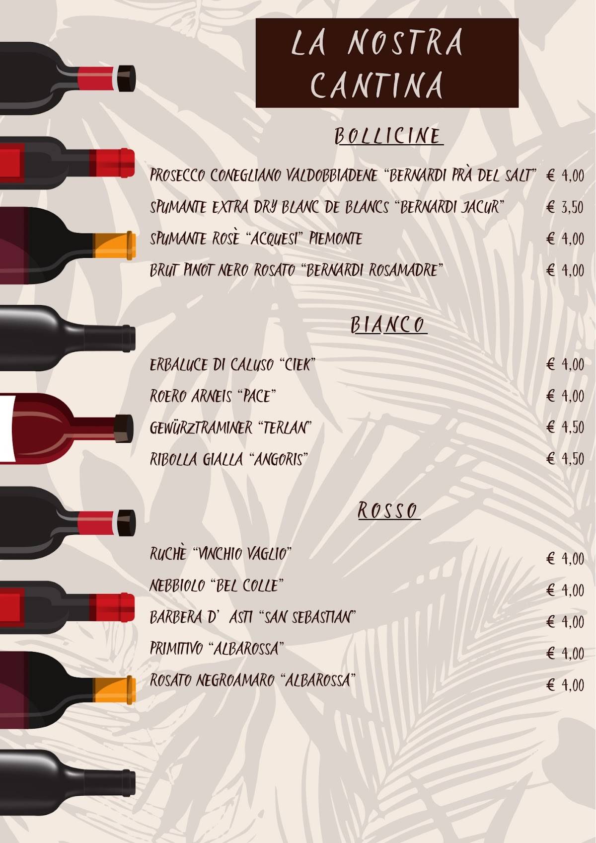 Menu di Mistral Café Giaveno 