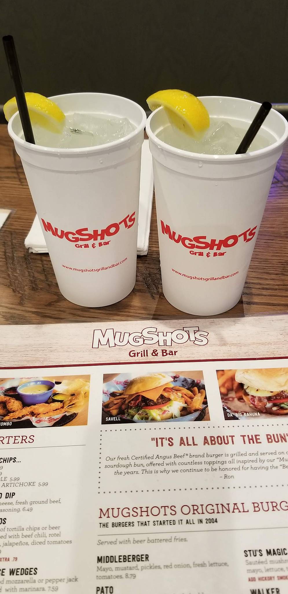 Menu at Mugshots Grill and Bar Biloxi. MS, Biloxi, 130 Main St