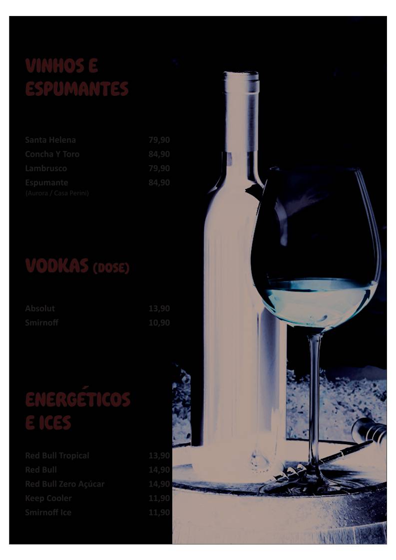 Paçocas Bar e Restaurante cardápio