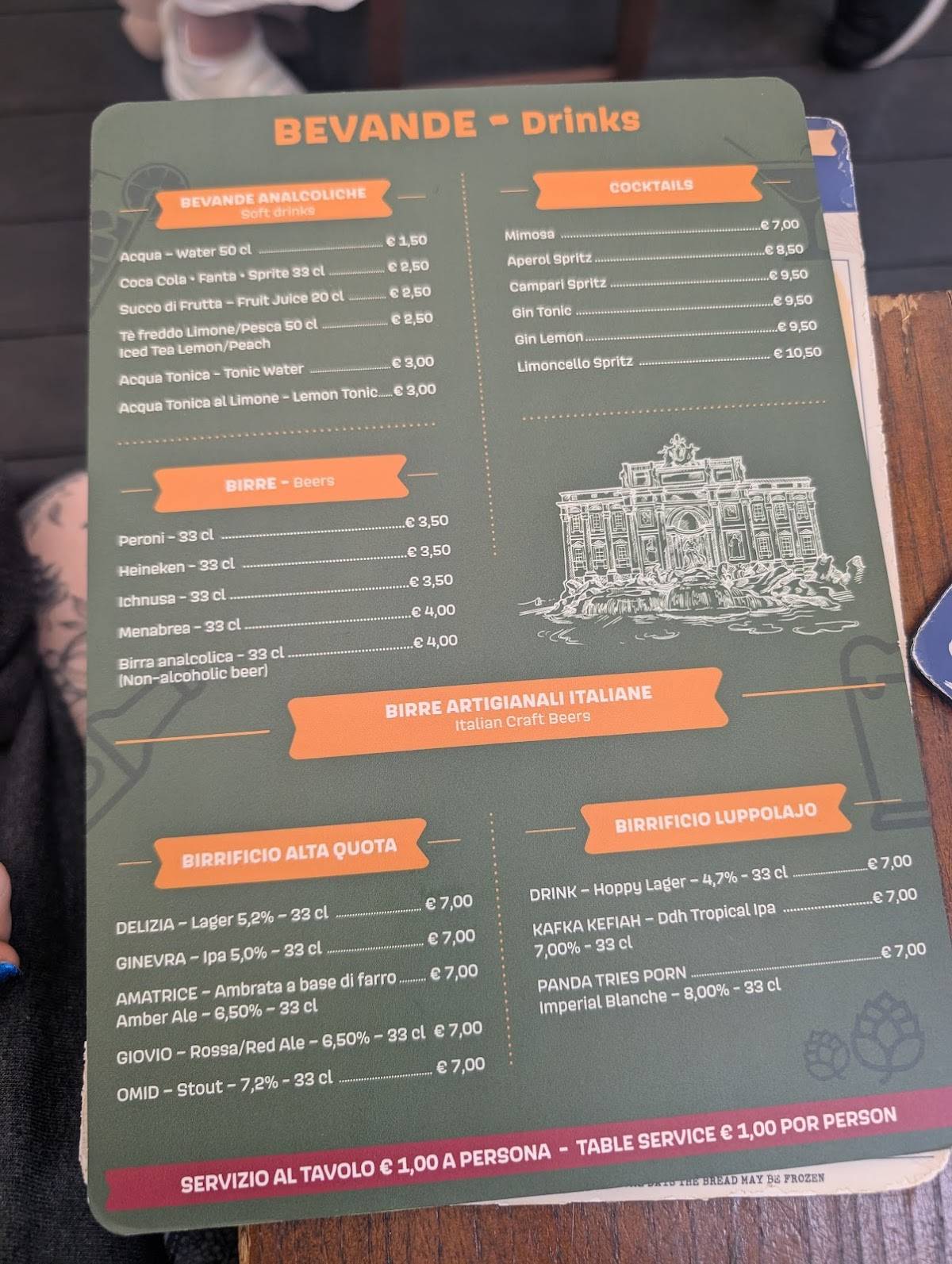 Menu di Pane e Salame 