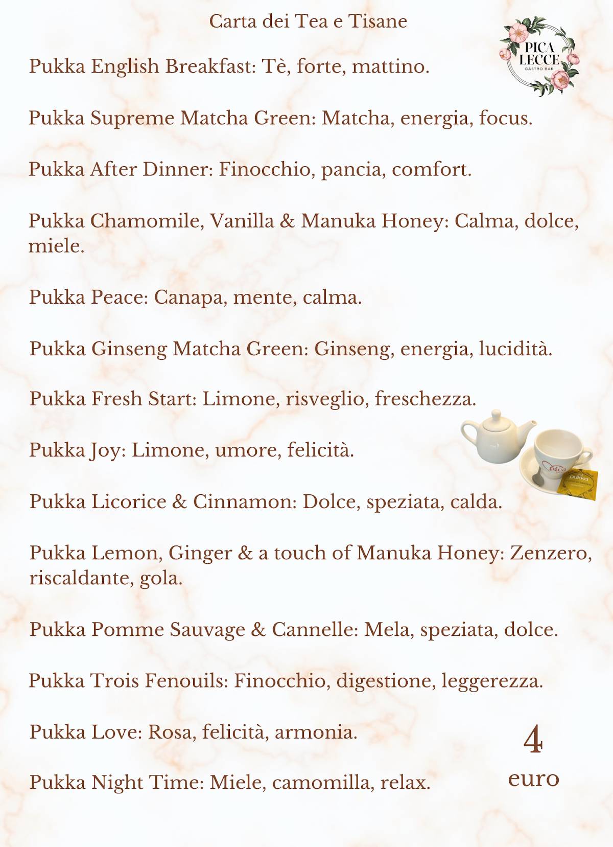 Menu di Pica Lecce 