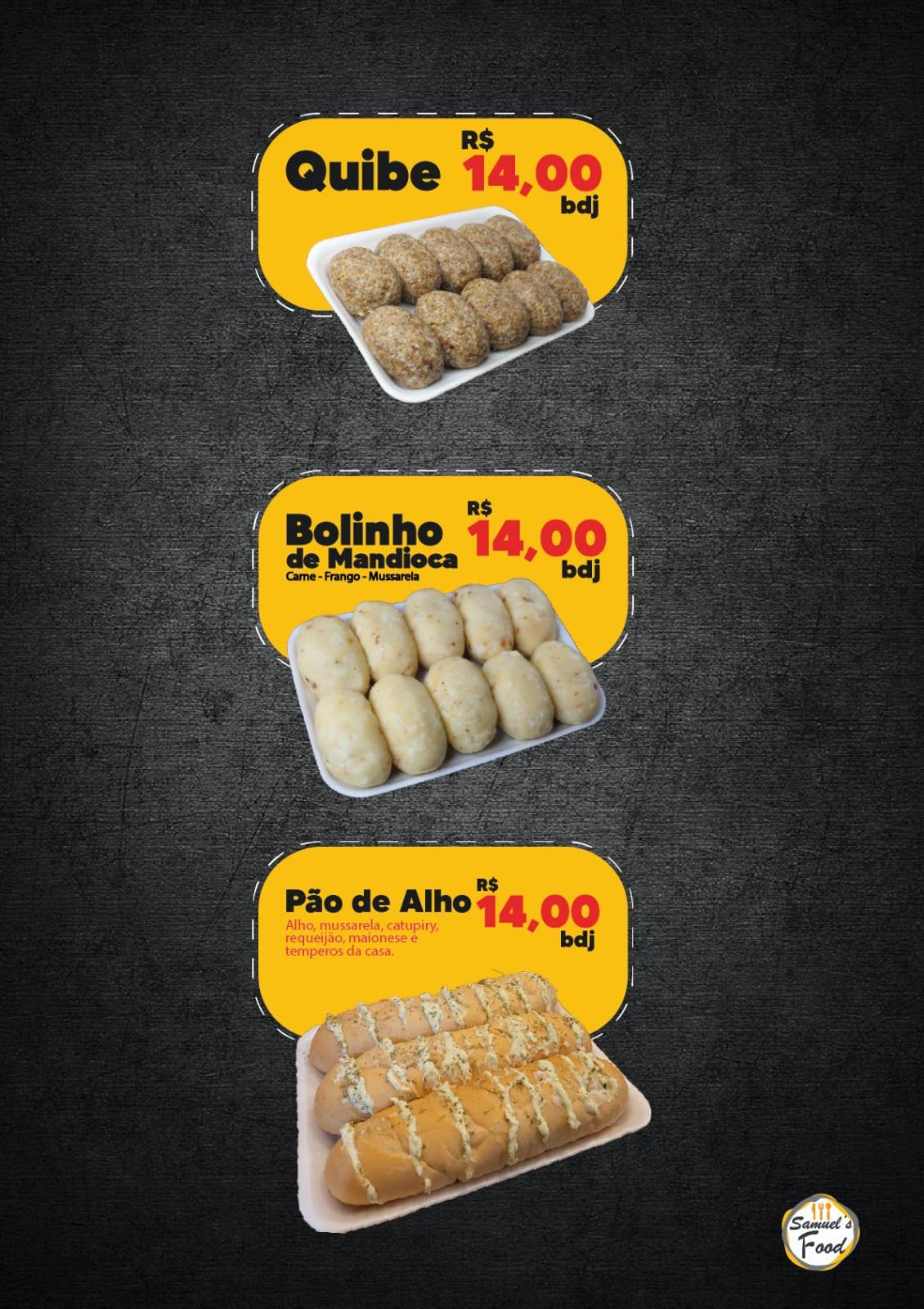 Samuel's Food cardápio