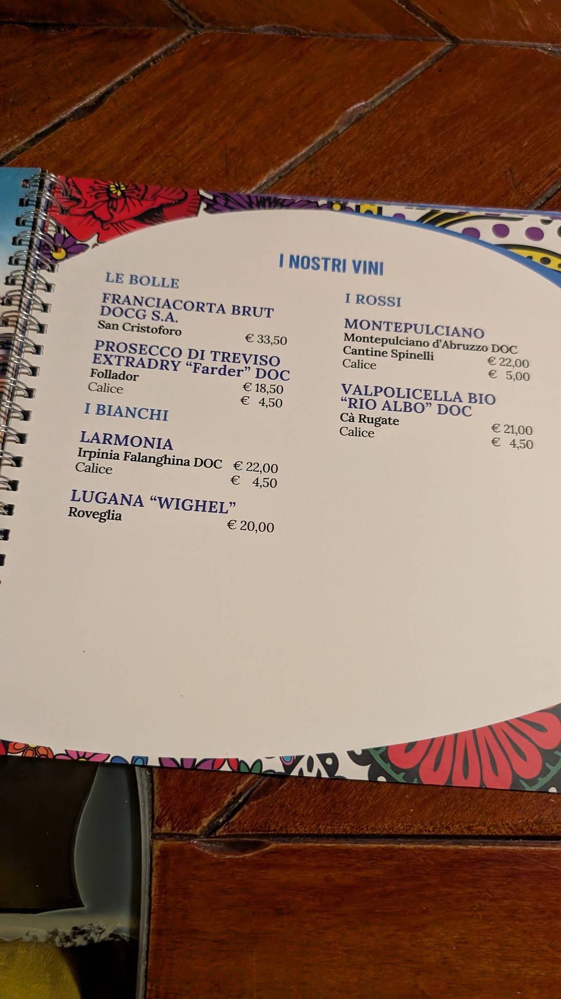 Menu di Sebastian Pub - Pizzeria 