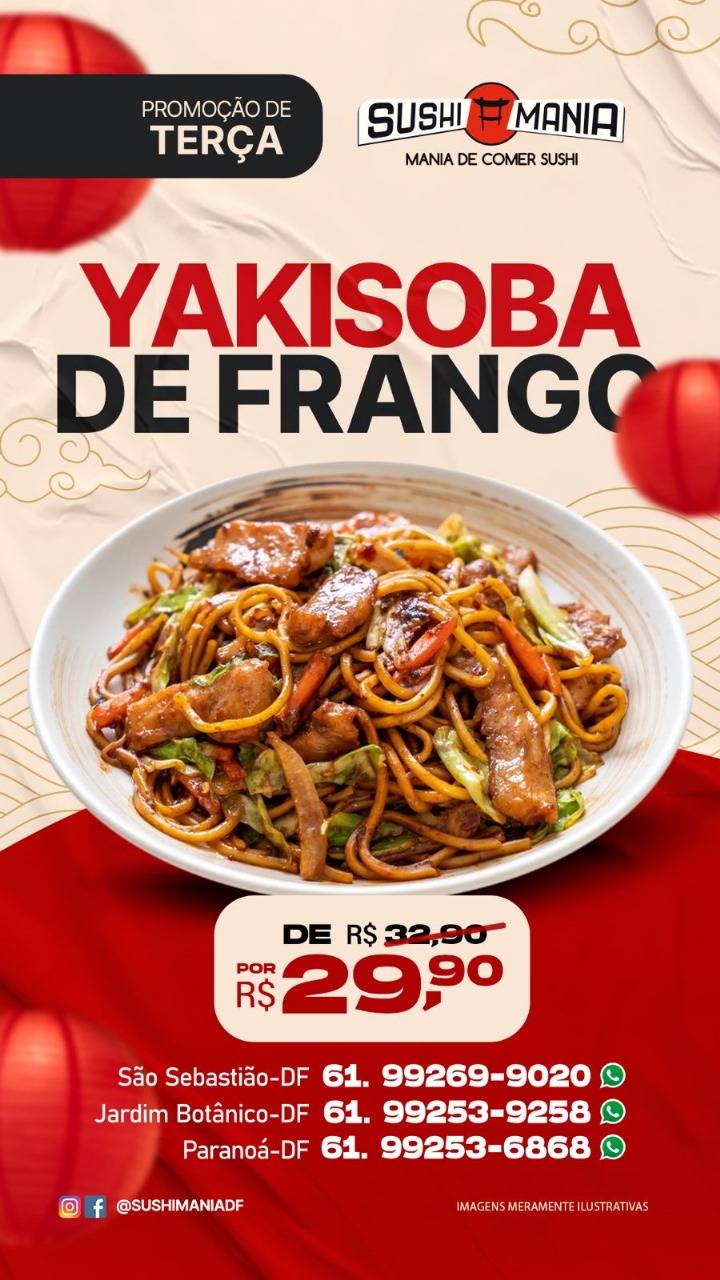 Sushi Mania São Sebastião cardápio