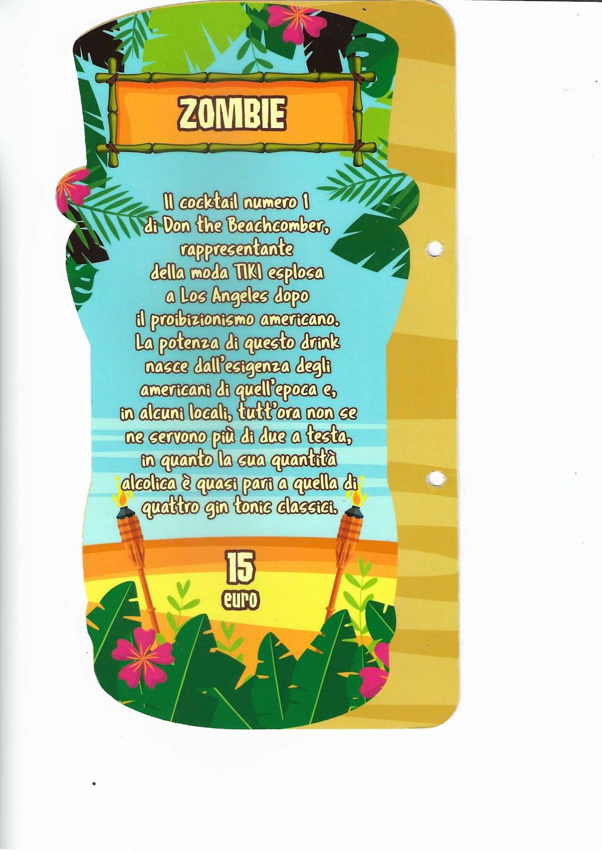 Menu di Te Capì Cocktail bar?! 