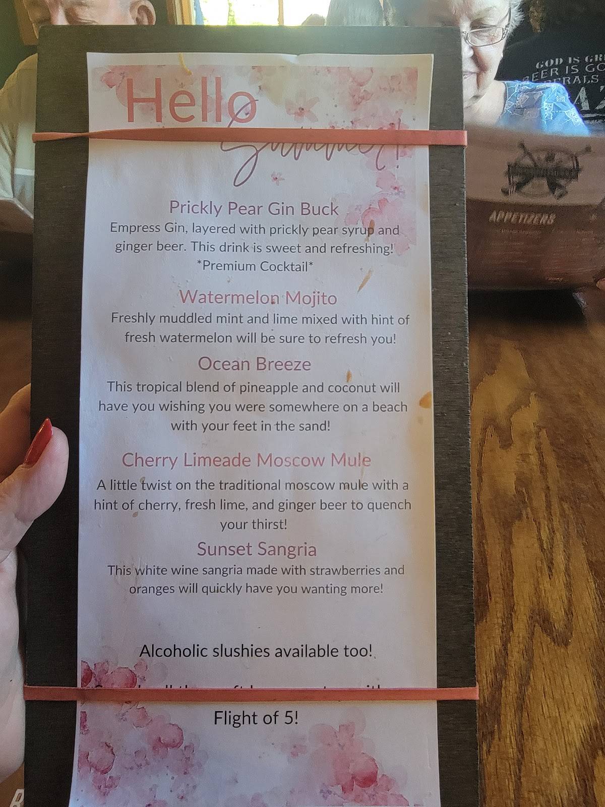 Menu at The Crooked Paddle pub & bar, Linesville