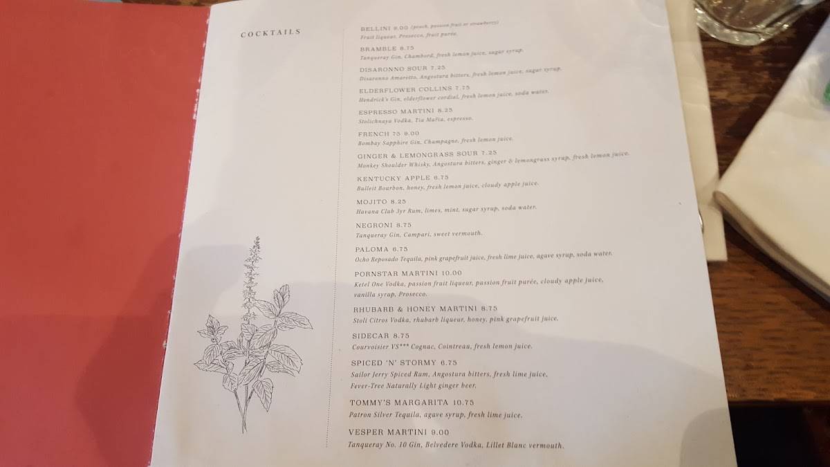 Menu at The White Bear pub & bar, Ruislip, Ickenham Rd