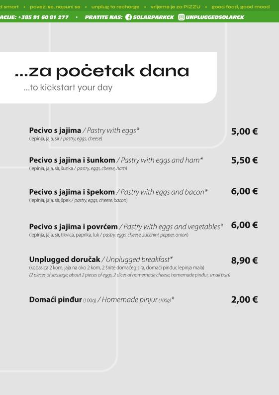 Menu di Unplugged Bar & Grill 