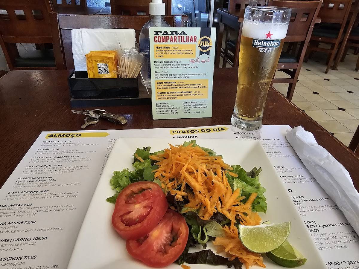 Villa Imperial cardápio