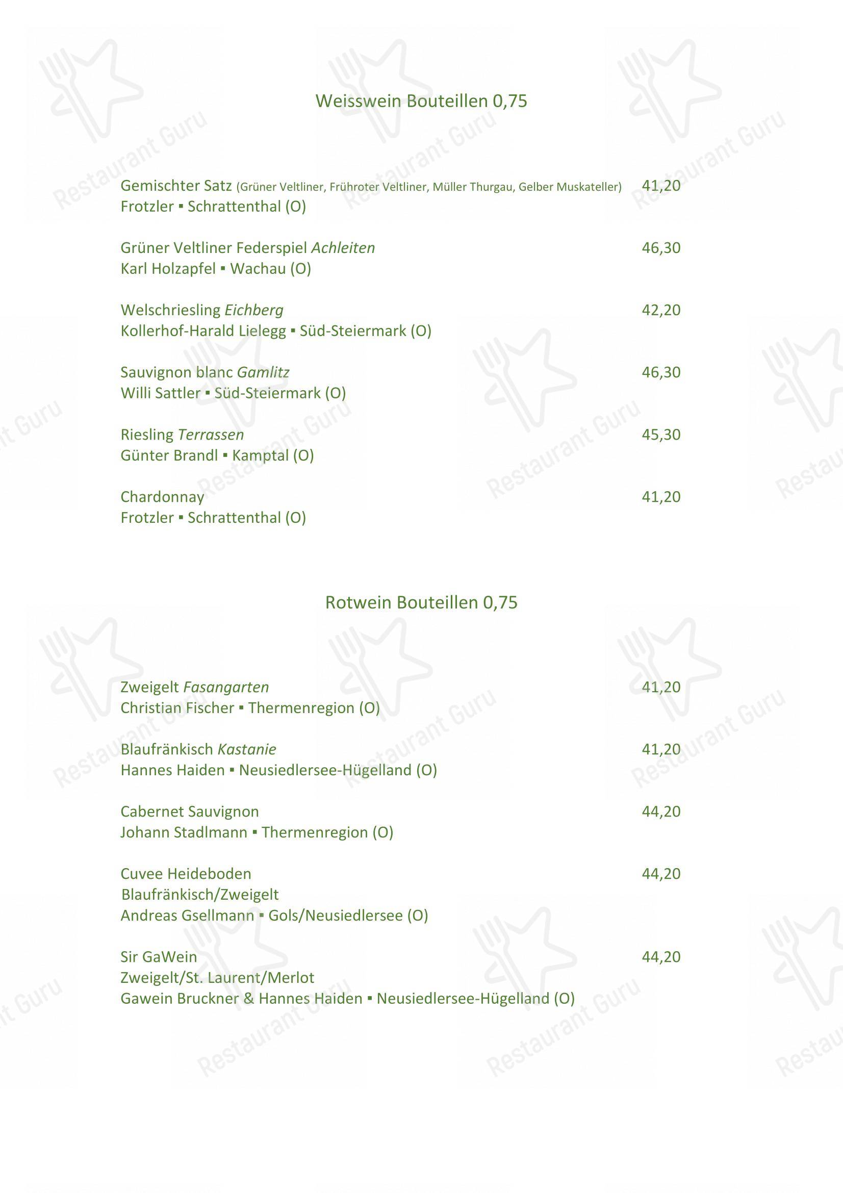 Menu pour Puerstner - Детское