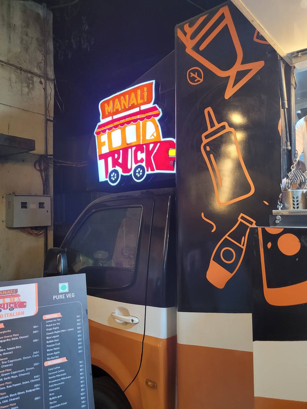 Manali Food Truck menu