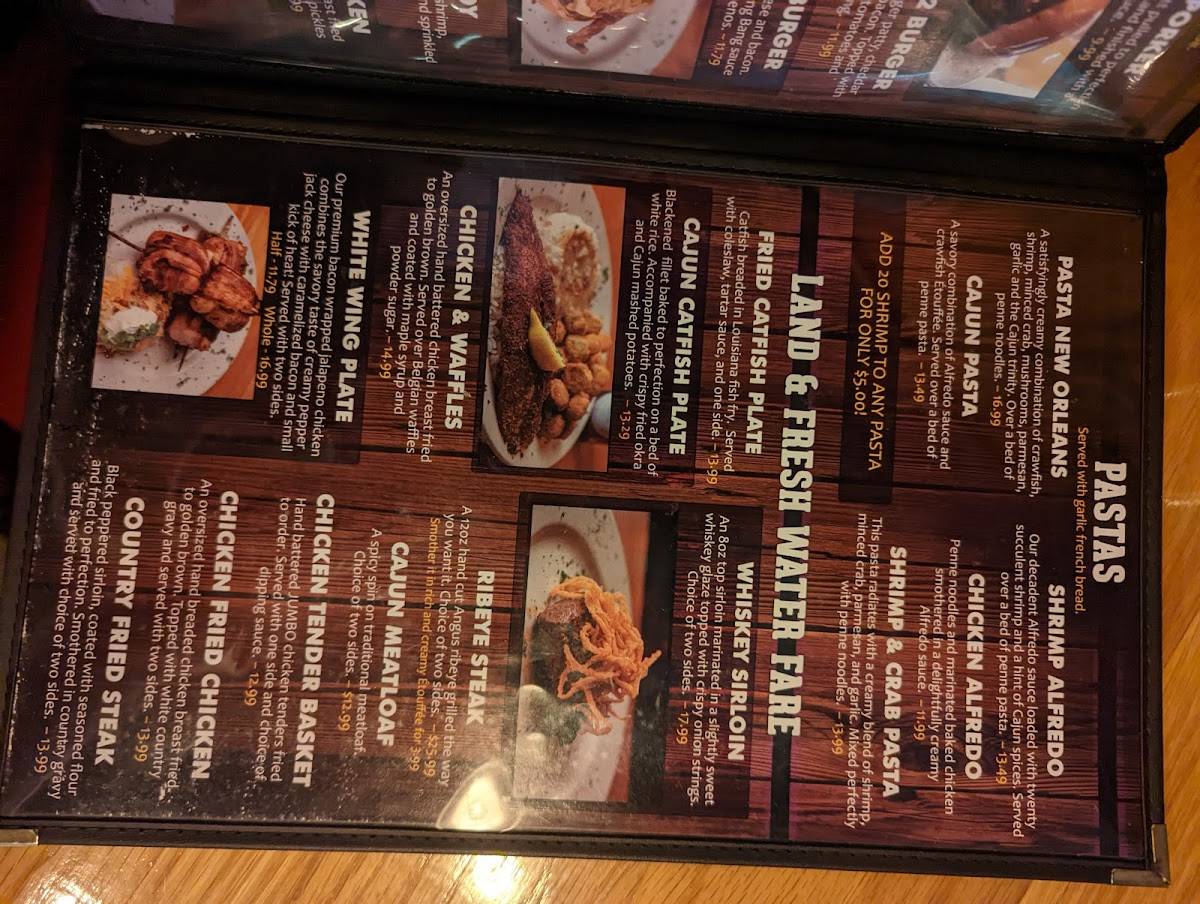 Menu at Purple Onion restaurant, Cabot, S Pine St