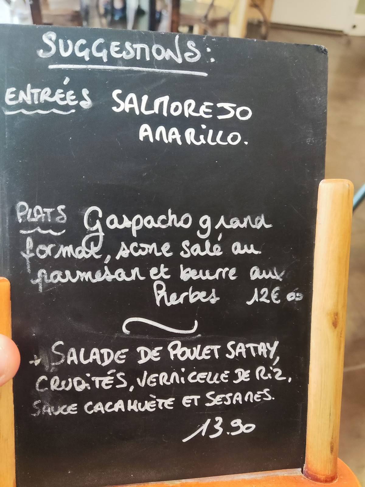 Menu de Quarts coffee kitchen