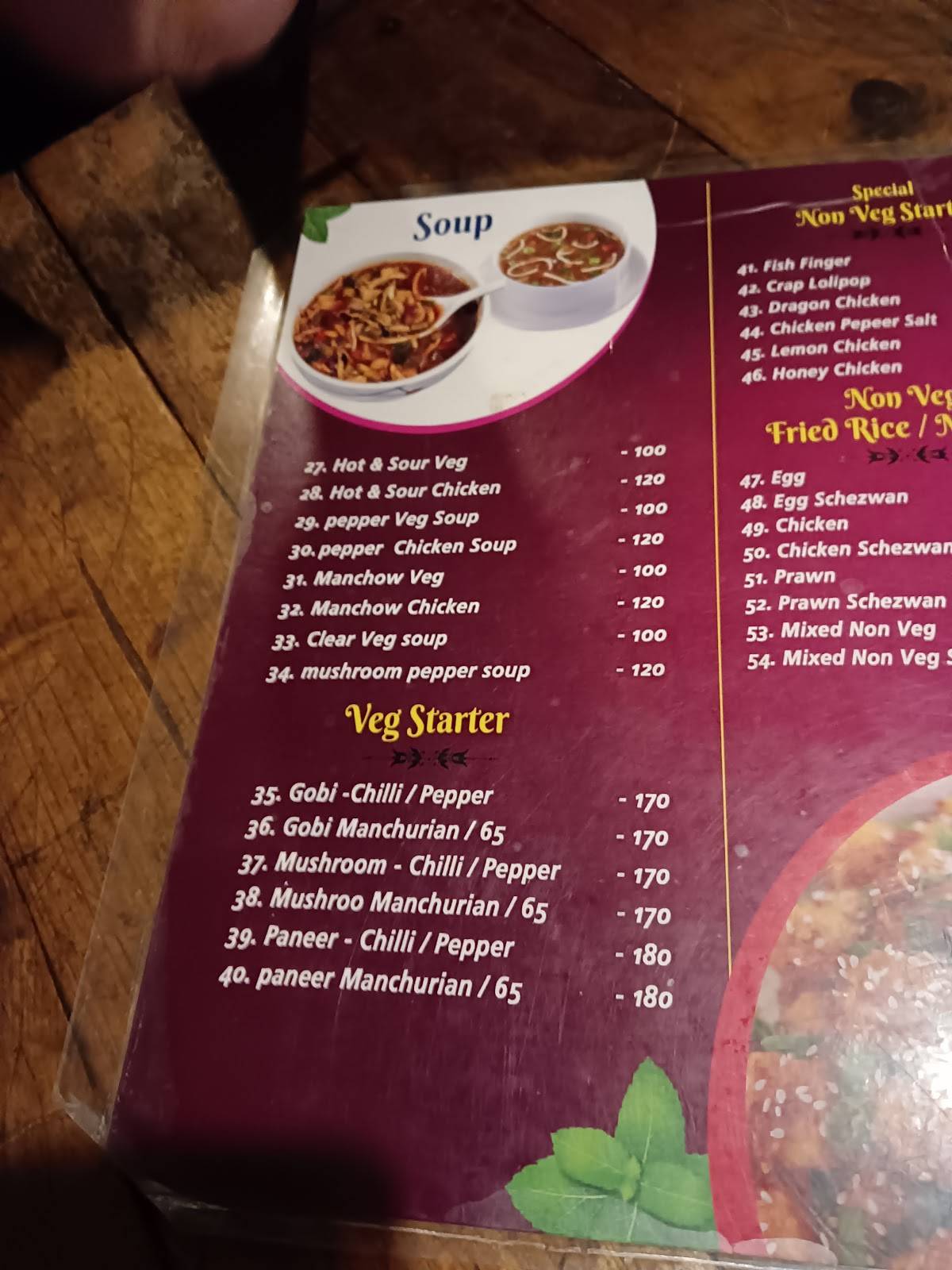 BBQ KITCHEN ADAMBAKKAM menu