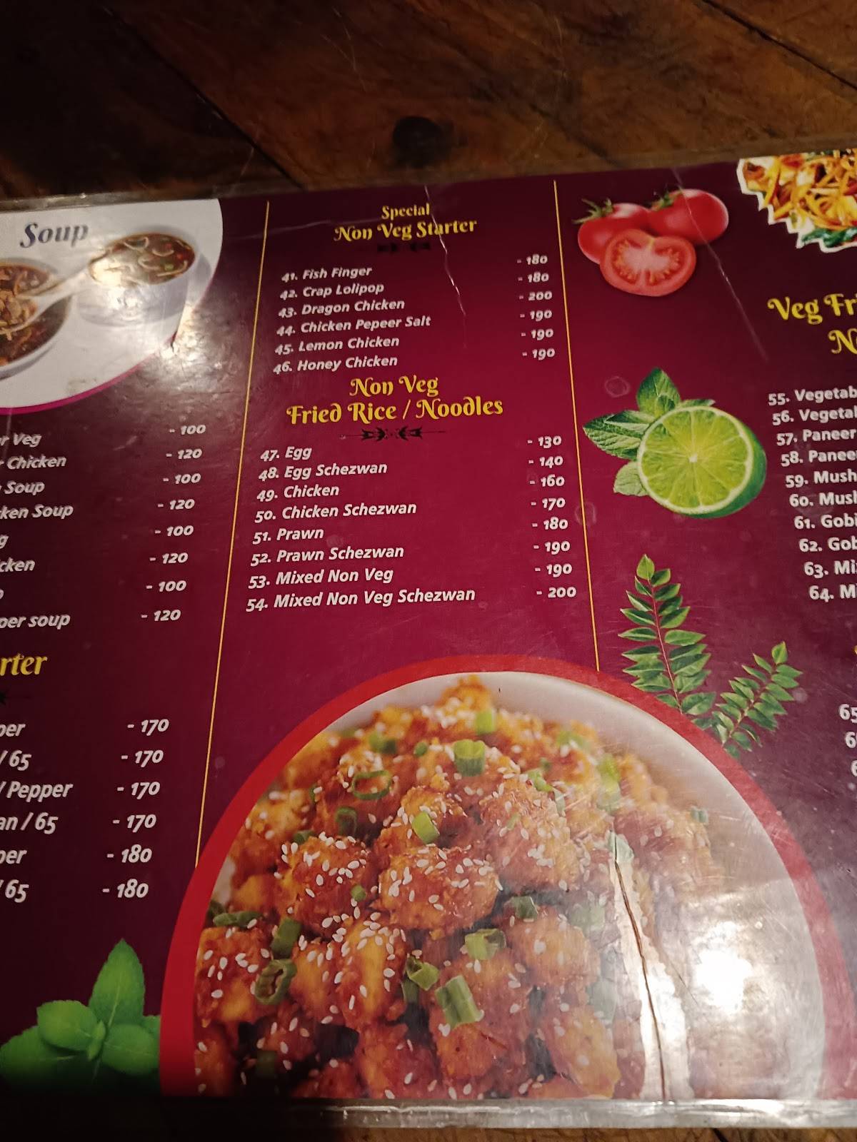 BBQ KITCHEN ADAMBAKKAM menu