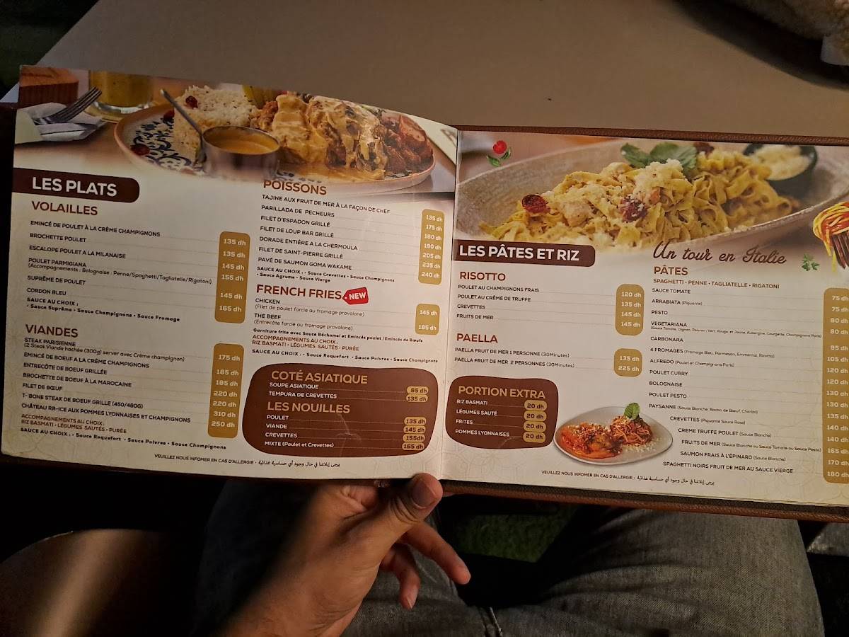 Menu de Cafe RR Ice