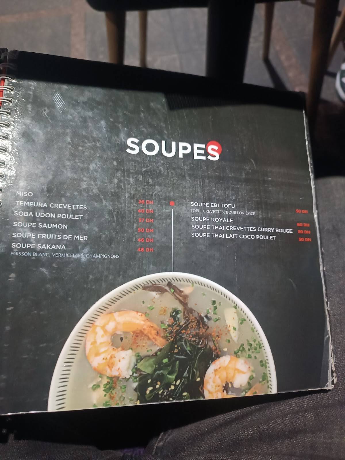 Menu de Yoka Sushi Agdal