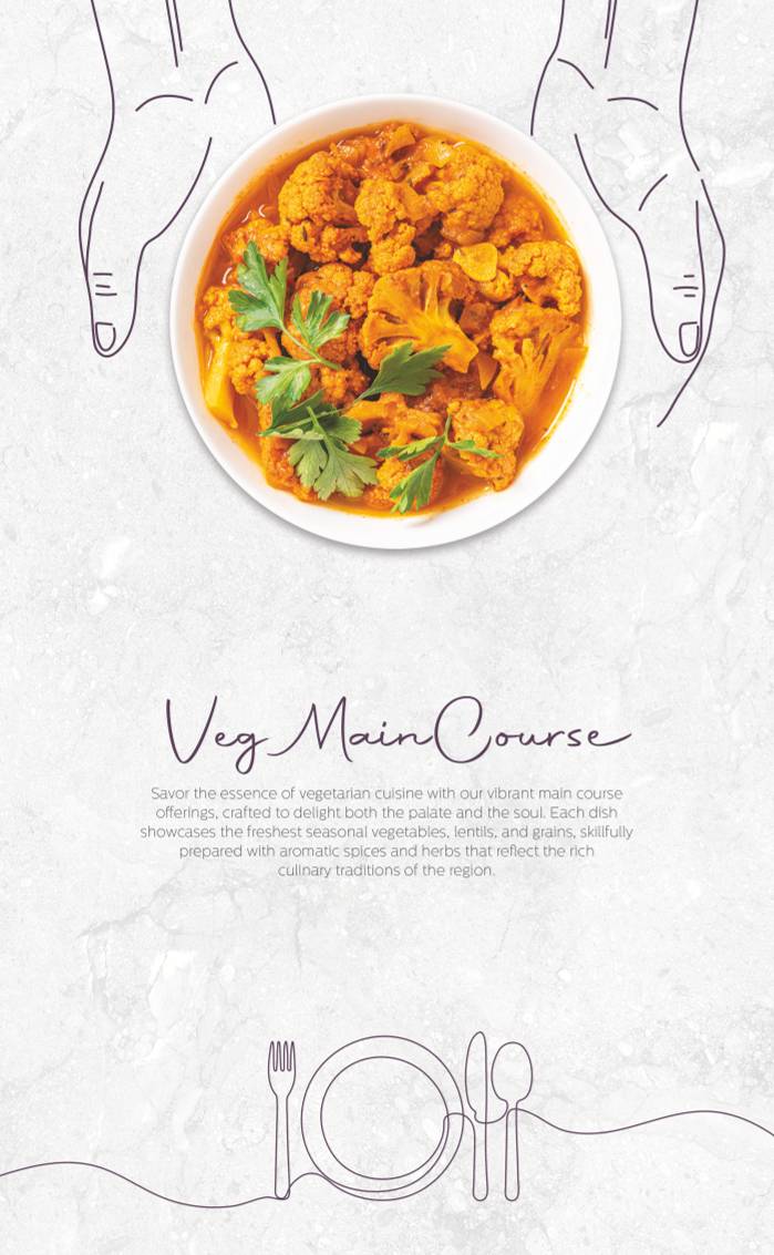 Rainfall Restaurant menu