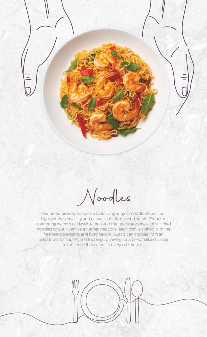 Rainfall Restaurant menu