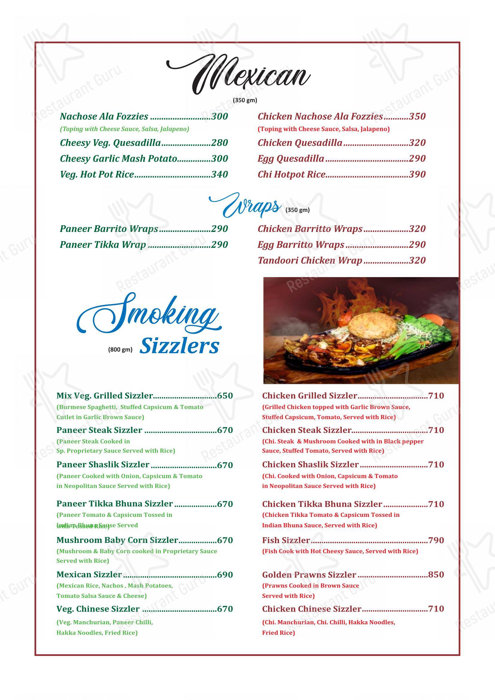 Rajpath Restaurant & Cafe best Restaurant in Ahmedabad in Ahmedabad - Menu bar