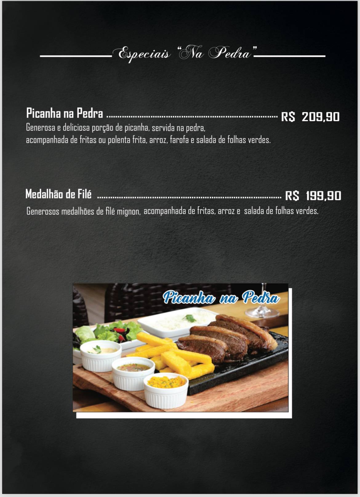 Recanto da Lagoa Gastro Bar cardápio