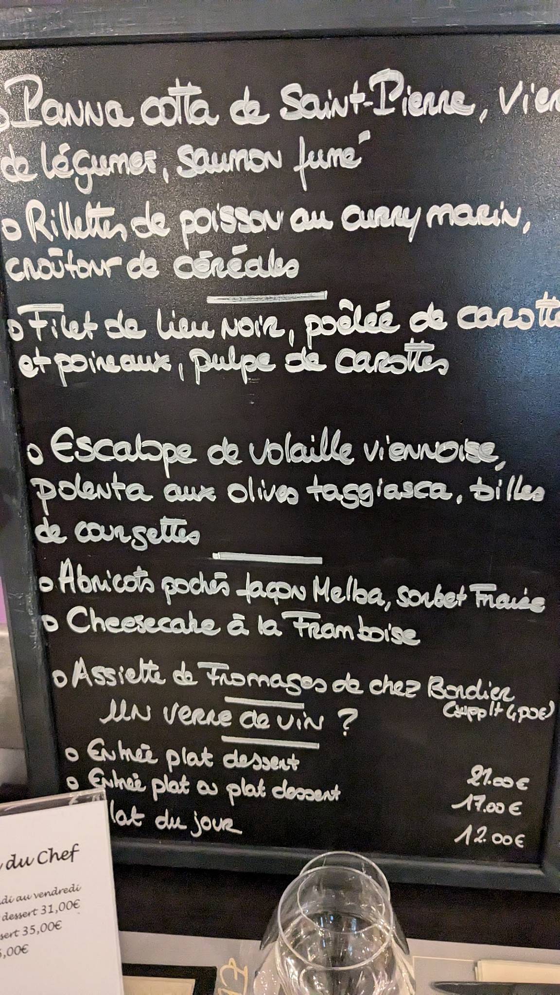 Menu de Ebulli'Sens