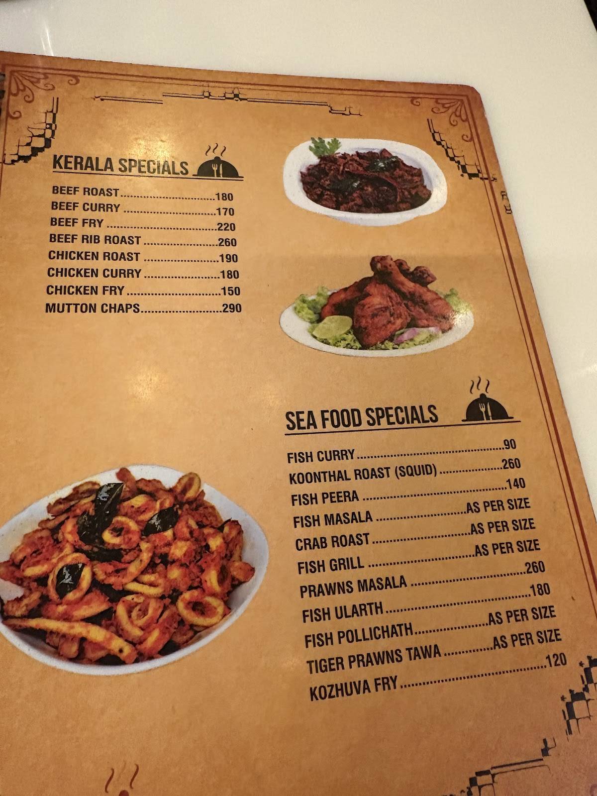 AL SAJ KITCHEN menu