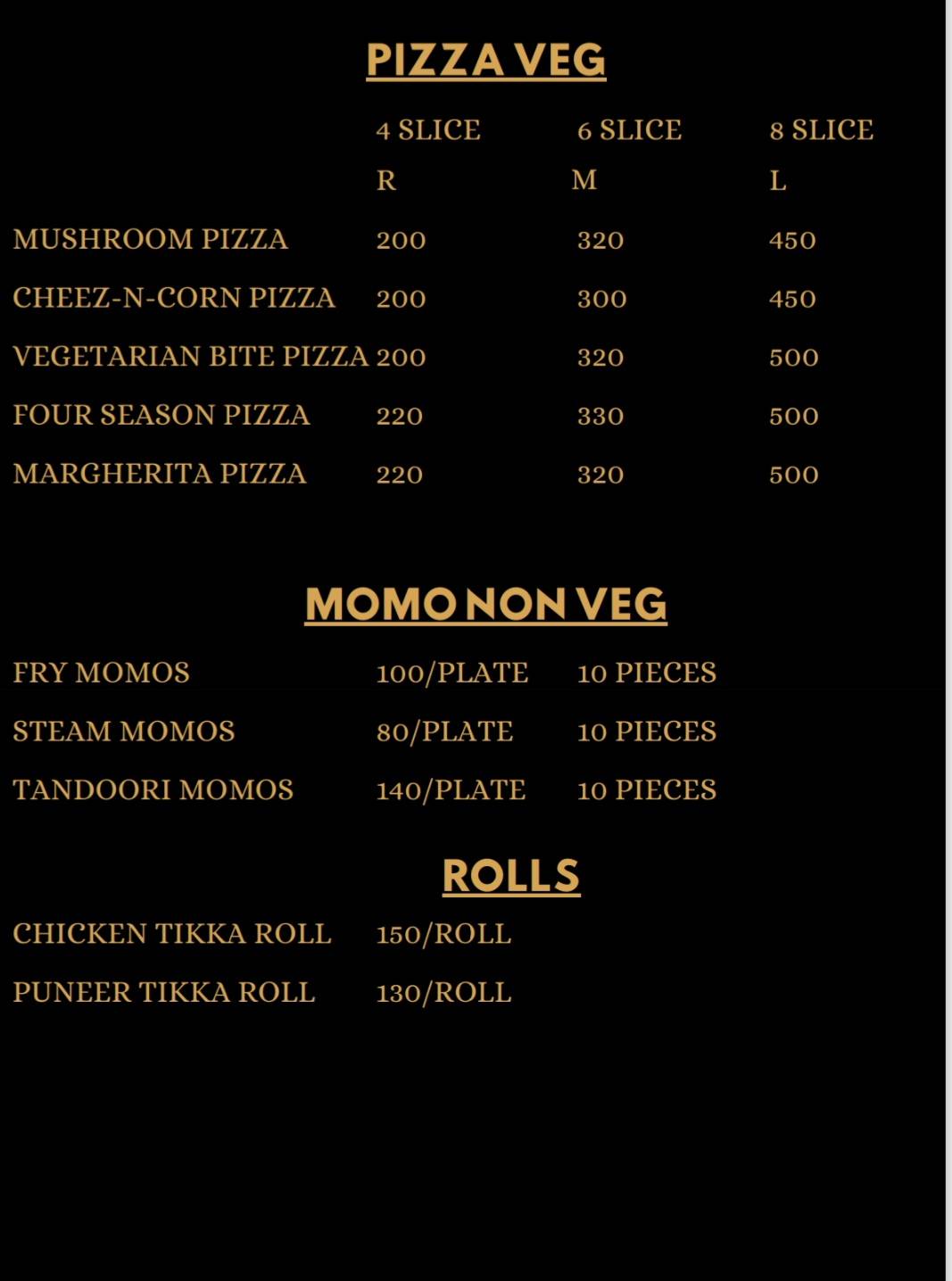 Al-zaiqa biryani centre menu