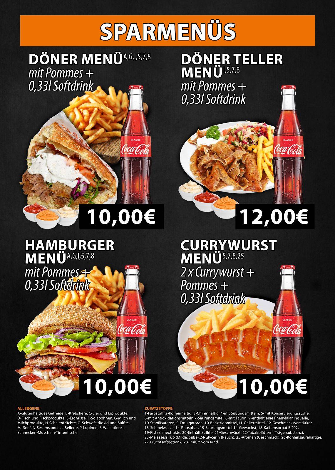 Speisekarte von Ali Baba Döner restaurant, Bad Berneck im Fichtelgebirge