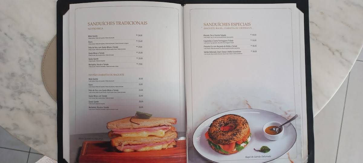 Alvear Cambui - Café e Gastronomia cardápio