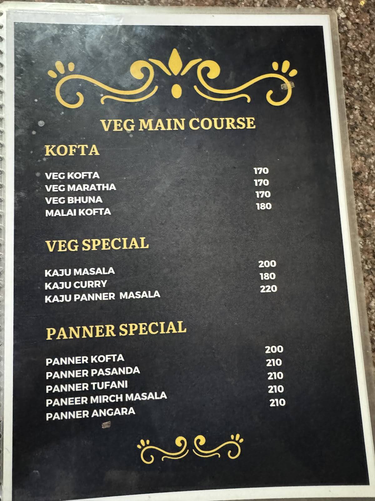 Andhra Mess menu
