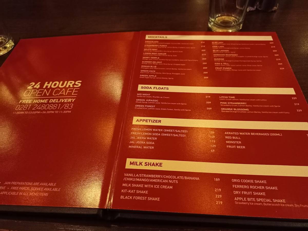 Apple Bite menu