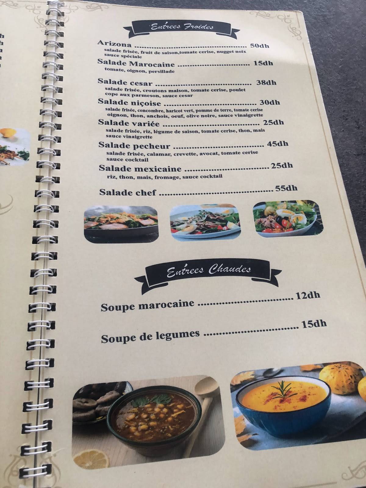 Menu de Arizona