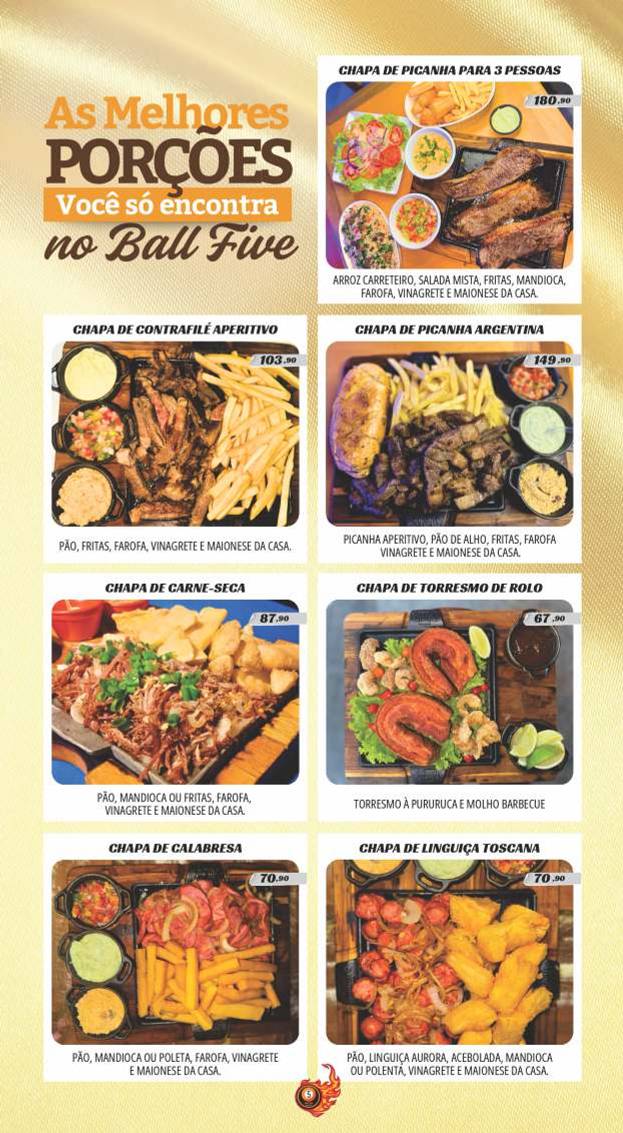 Ball Five Augusta cardápio