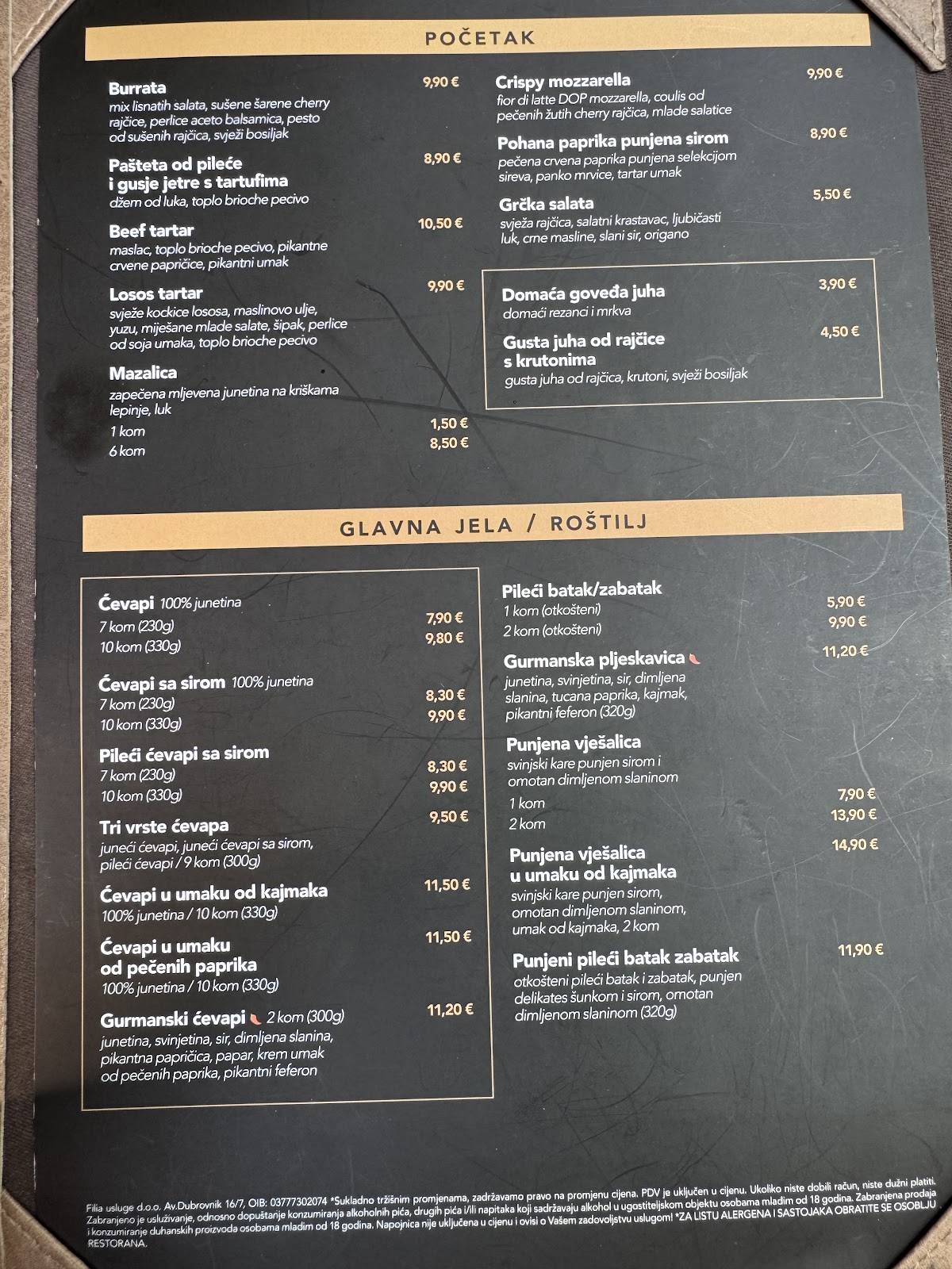 Menu di ​Batak Savica 