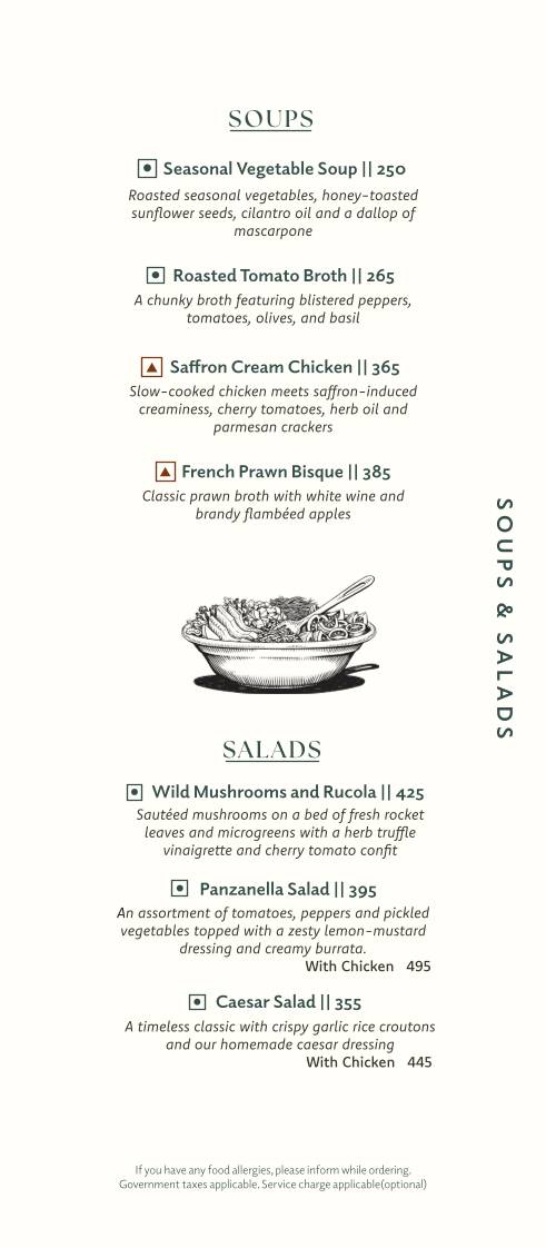 Bizou Cafe & Grill menu