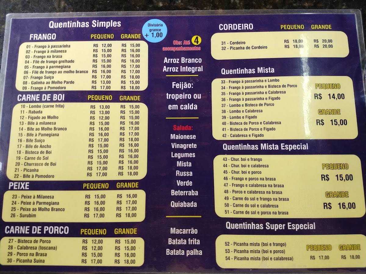 Boa Praça Maringá cardápio