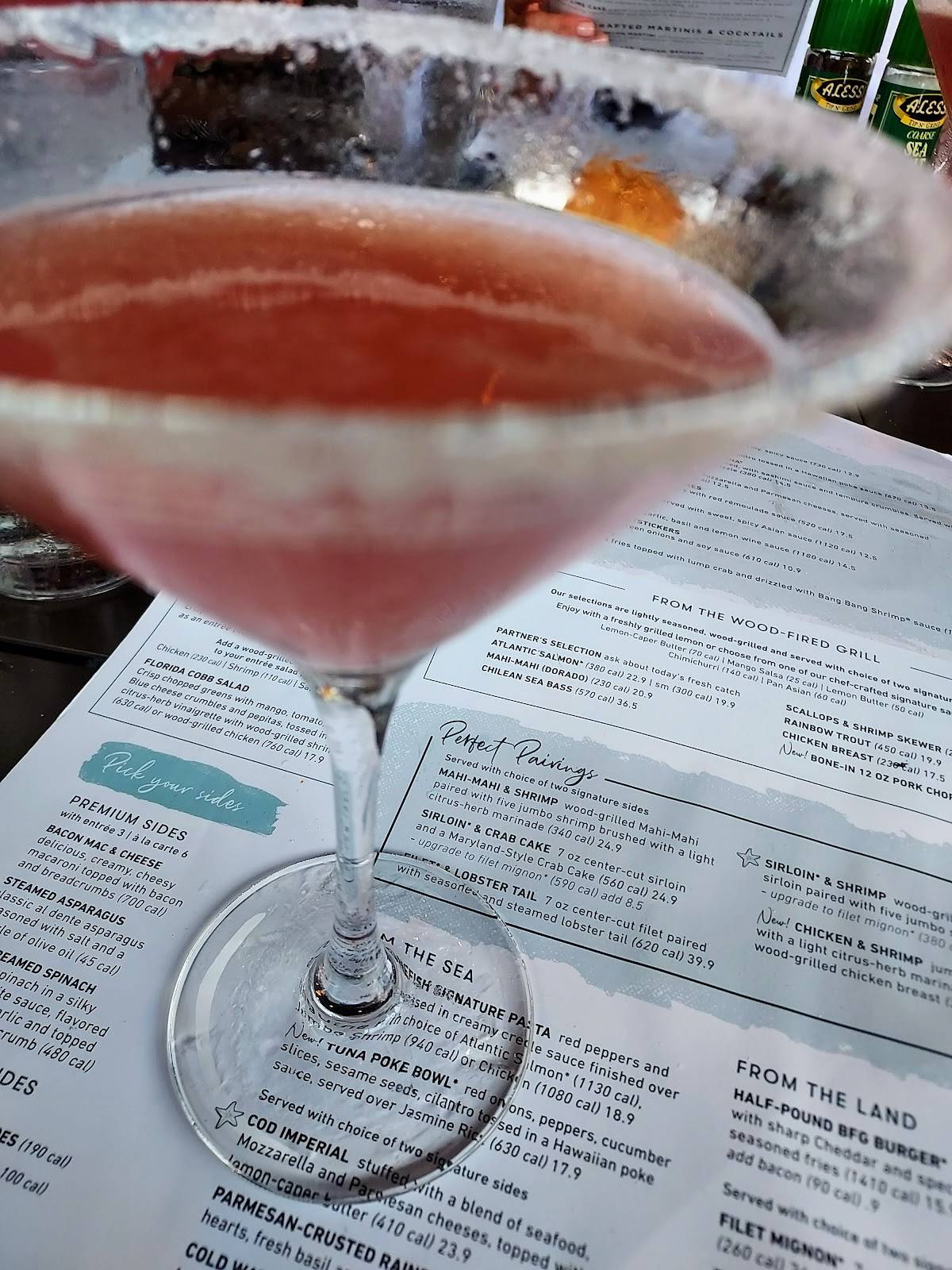 Menu at Bonefish Grill restaurant, Schaumburg