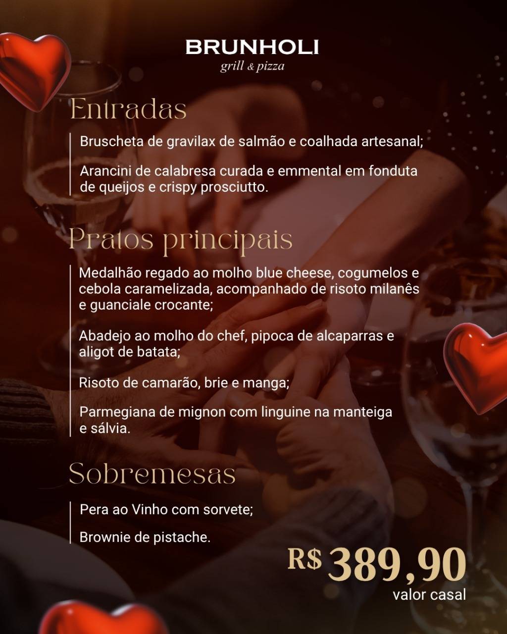 Brunholi Grill & Pizza cardápio