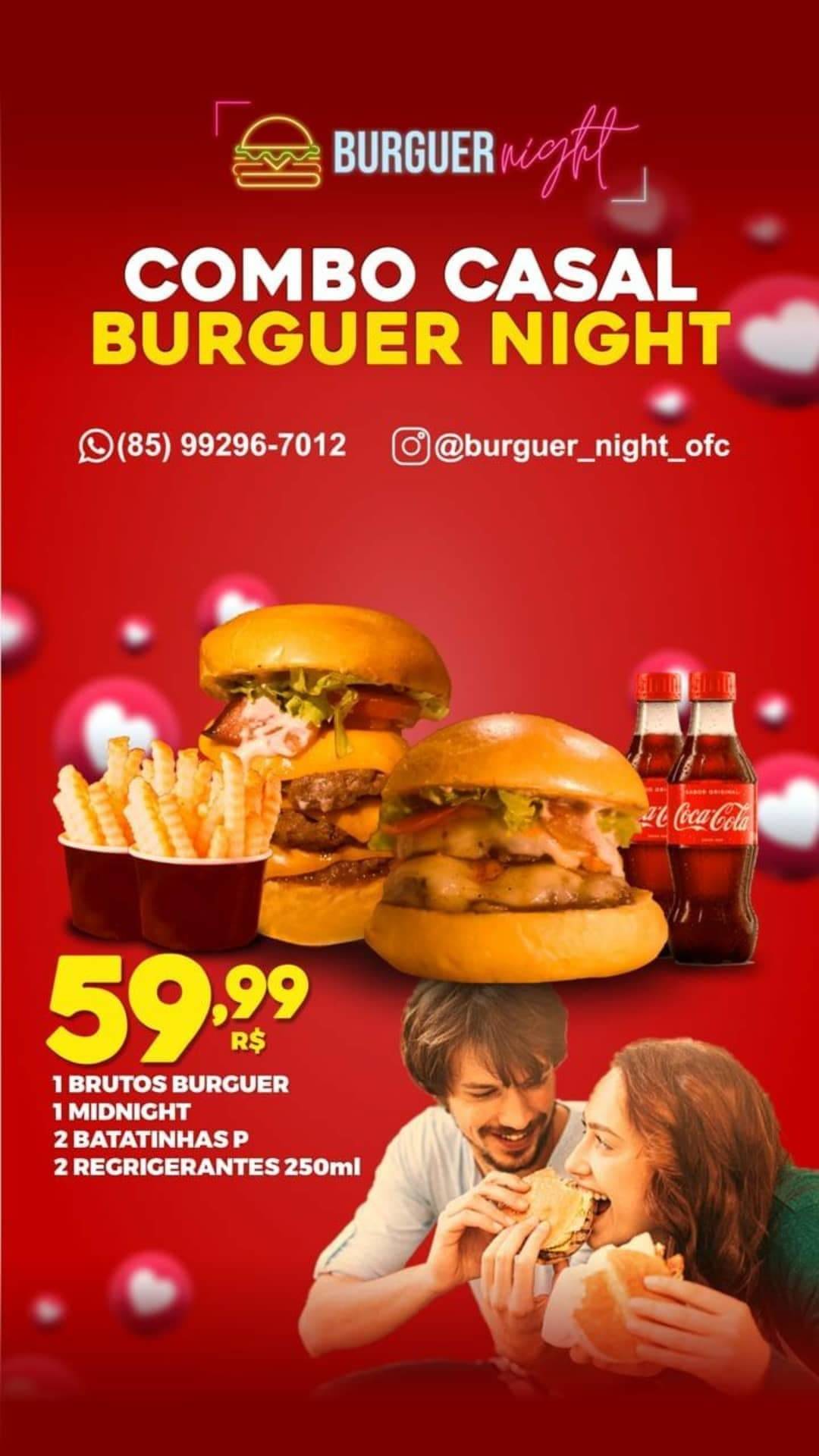 Burguer Night Cascavel Ce cardápio