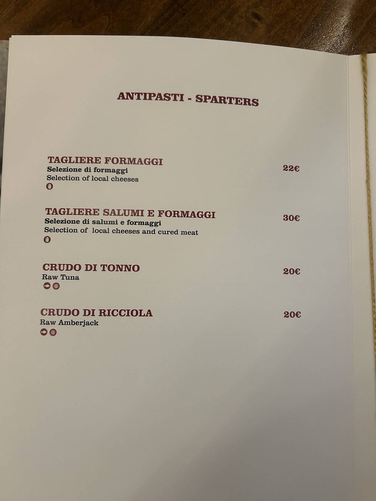 Menu di Casa Ferraiuolo Ristorante a Maiori Costiera Amalfitana 