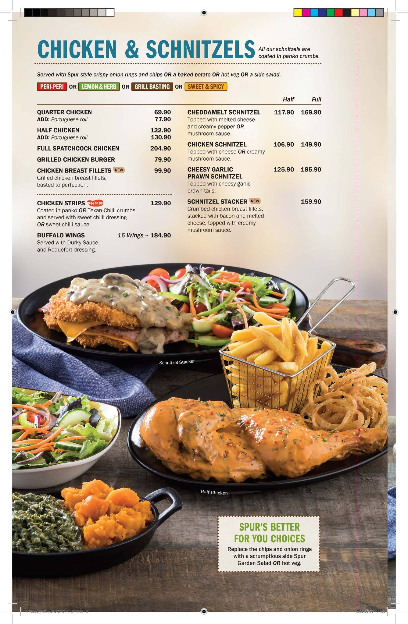 Menu de Cherokee Spur