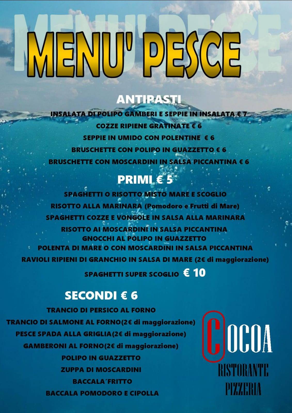 Menu di Cocoa 