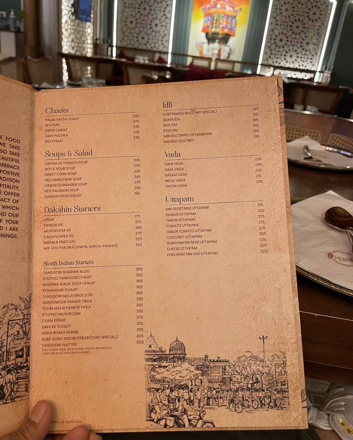 Dastak menu