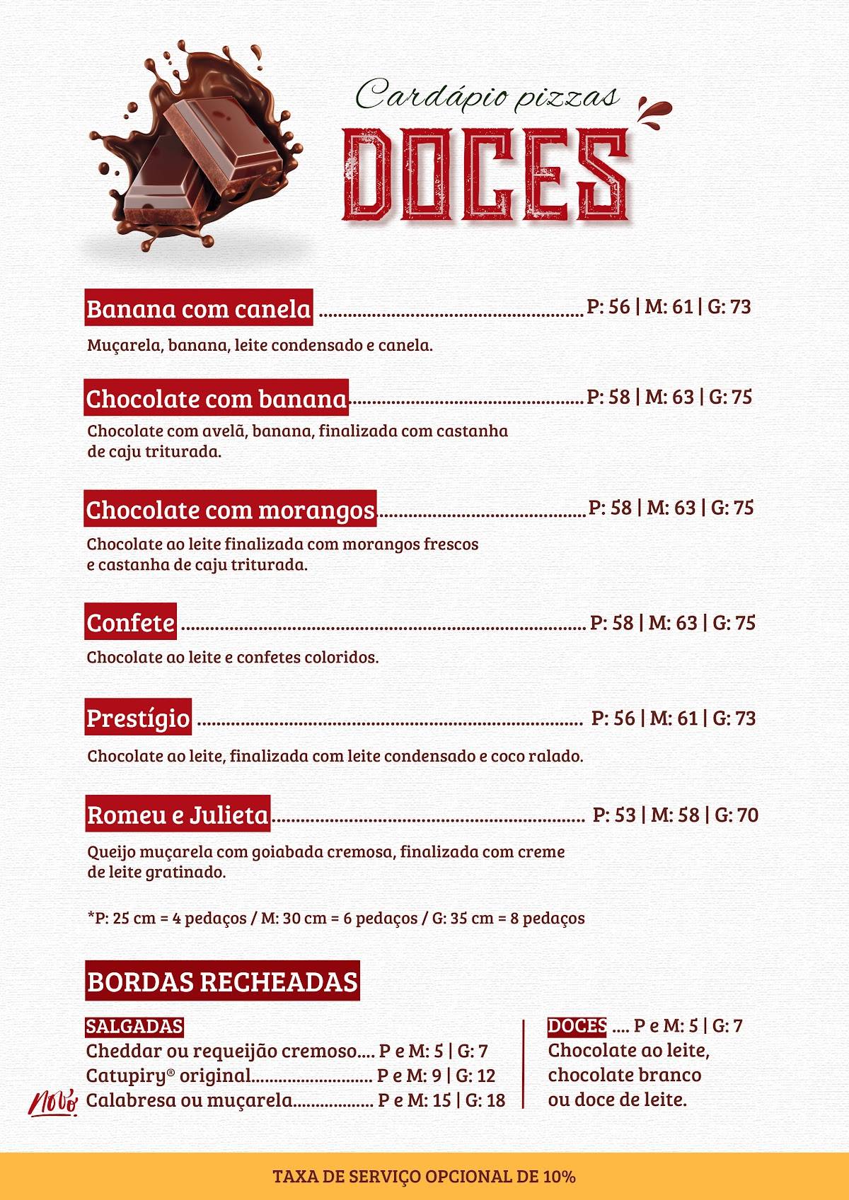 Di Napoli Pizzaria Palmas cardápio